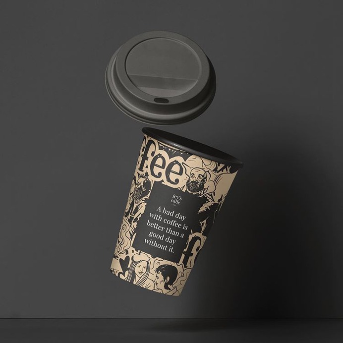 "jey's caffe" | Brand Identity - Mindsparkle Mag Leandra Rexhepi designed the branding for jey's caffe. They have a tradition in coffee making and now they decided to expand their business activity by opening their own coffe shop. #logo #packaging #identity #branding #design #color #photography #graphic #design #gallery #blog #project #mindsparkle #mag #beautiful #portfolio #designer