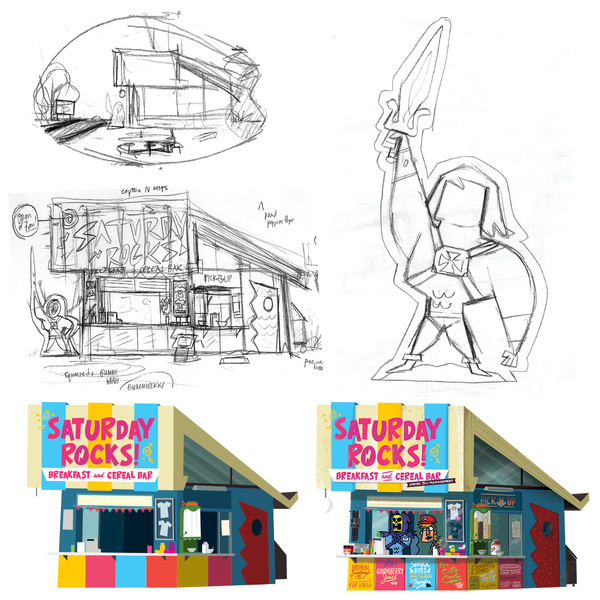 Process #saturday #skeletor #lee #illustration #cartoons #christopher
