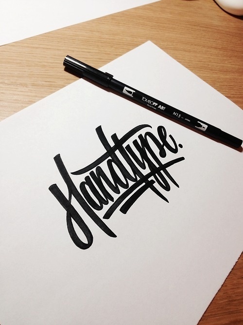 Typeverything.com Lettering by Andy Lethbridge. #handtype #script