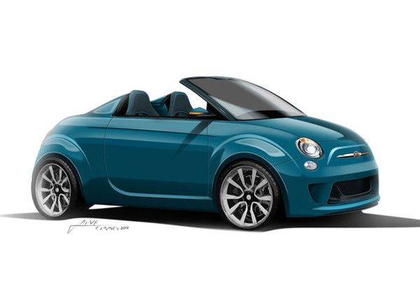Fiat Abarth 500 Roadster Car #tech #amazing #modern #innovation #design #futuristic #gadget #ideas #craft #illustration #industrial #concept #art #cool