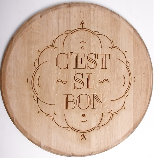 Wood Typography Engraving on the Behance Network #cheese #quote #food #wine #engraving #wood #type #typography