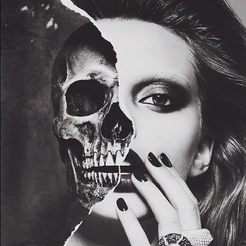 Beautiful Bitch | via Facebook #skull #face