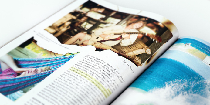 Surfing Magazine Editorial 2012 - Joy Stain #surf #surfing #print #spread #layout #editorial #magazine #typography