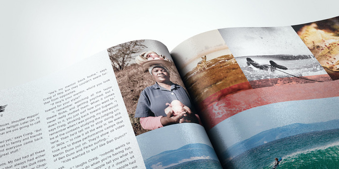 Surfing Magazine Editorial 2012 - Joy Stain #surf #surfing #print #spread #layout #editorial #magazine #typography