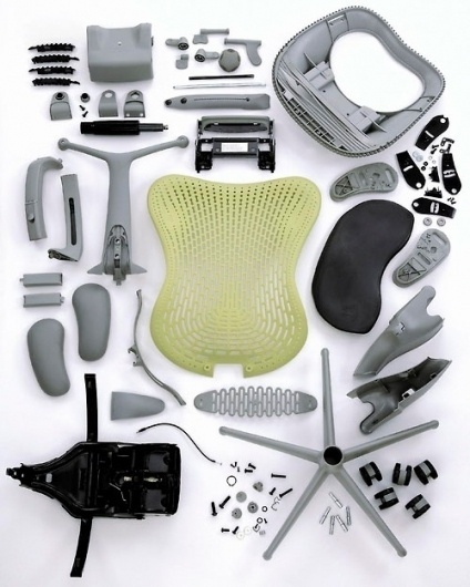 Deconstructed Herman Miller Mirra Chair | Doobybrain.com #miller #mirra #chair #design #usa #herman #deconstructed
