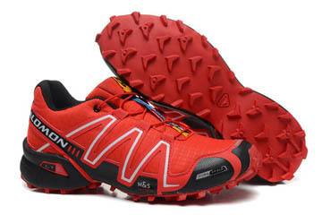 Mens Salomon Speedcross 3 Outdoor Athletic Running Sports Shoe red black #shoes