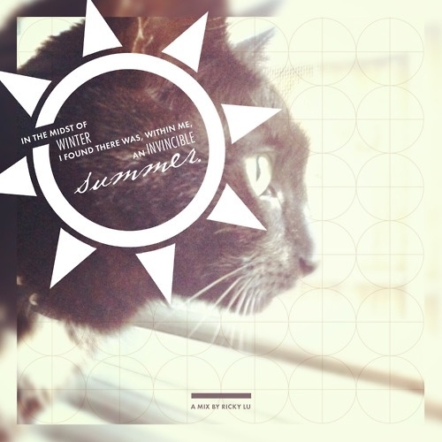 http://longhairandmustacheclub.tumblr.com/ #album #design #graphic #cat #cover #summer