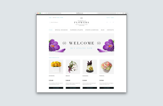 BB of Flowers #branding #logo #beautiful #business #flowers #weston #premium #simple #web