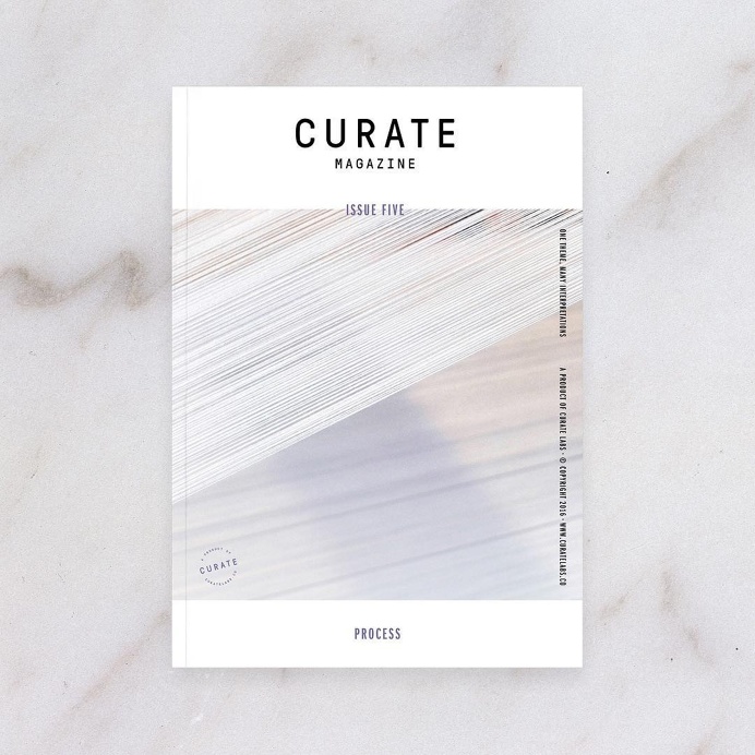 Curate Magazine Issue 5: Process (Cover) - www.curatemag.co #Editorial #Magazine #Cover #Design #Mag