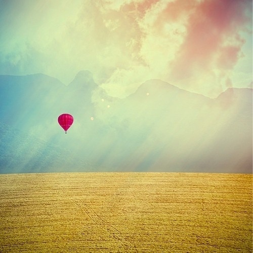 oh, hello friend: you are loved. #hot #air #balloon #landscape