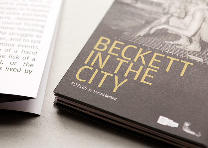 Beckett in the City: Fizzles – #urbend.com #typographic #layout