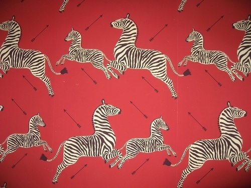 Zebra wallpaper designed in 1945 by Franco/Flora... - Covenger & Kester #animal #pattern