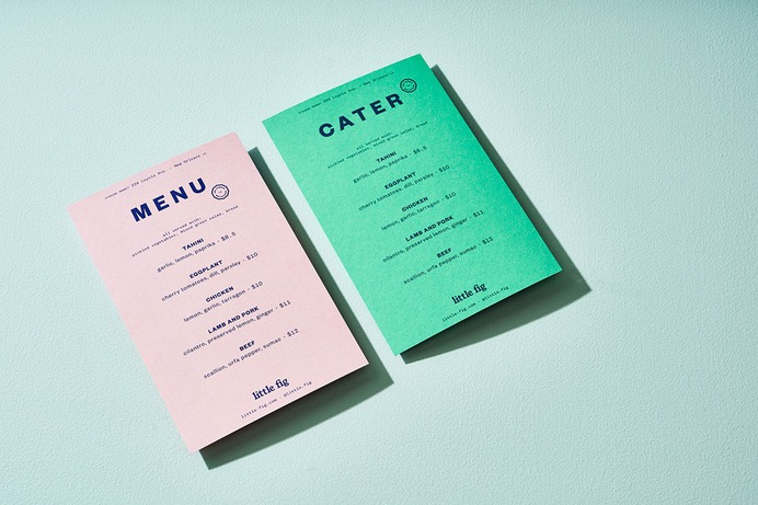 Little Fig Branding - Mindsparkle Mag SDCO Partners designed the new branding for Little Fig – a food restaurant specialised in deli and hummus located in the pythian Market in Louisiana USA #packaging #identity #branding #design #color #photography #graphic #design #gallery #blog #project #mindsparkle #mag #beautiful #portfolio #designer
