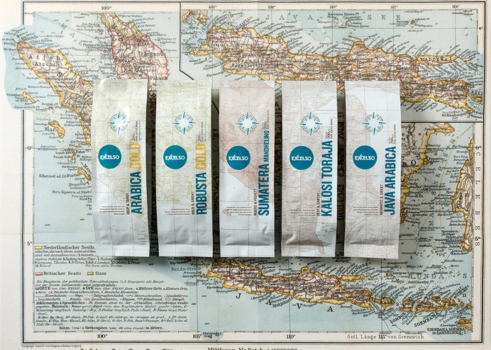 Excelso1 #packaging #map #branding #coffee
