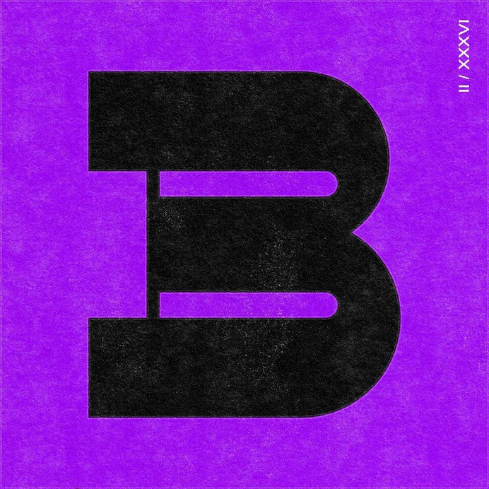 Louise Twizell - Typography - 36 Days of Type - 'B' Design #typography #type #custom #lettering #typedesign #design #36daysoftype #alphabet #slabserif #purple #typographyb