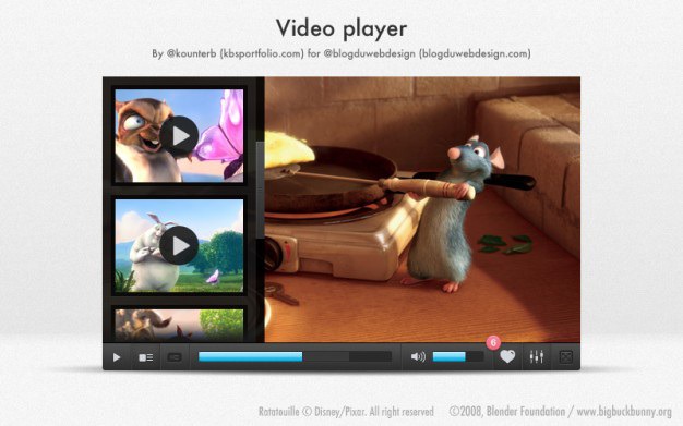 Modern video player with cartoon animals Free Psd. See more inspiration related to Cartoon, Animals, Video, Modern, Psd, Material, Interface, Video player, Cartoon animals, Player, Horizontal and Psd material on Freepik.