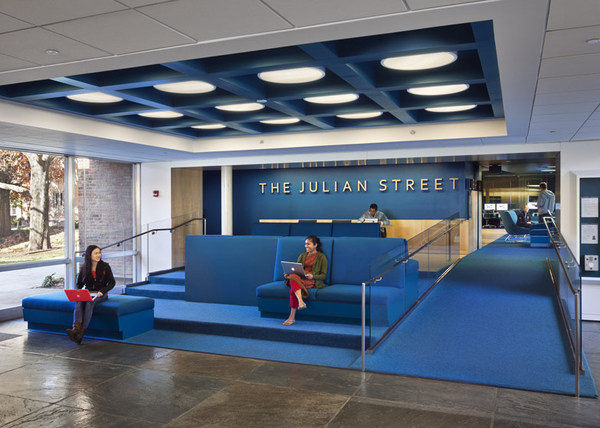 Princeton University Julian Street Library by Joel Sanders #blue #colors #architecture #interiors