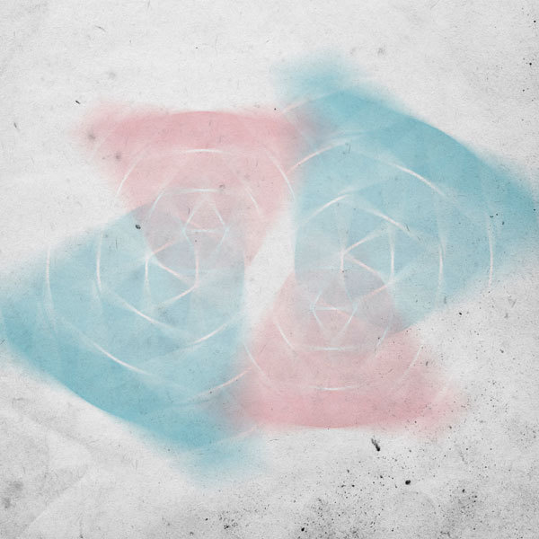 Dancing triangles (by smpl8) #red #geometry #smpl8 #geometric #texture #illustration #triangles #blue