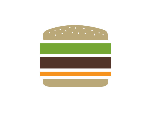 Hamburger Logo. #mysterymeat #hamburger #logo #design #icon