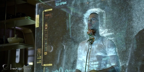 Luma Pictures' Prometheus Holograph #tech #user #prometheus #interface #space #physical #scifi #particles #gui