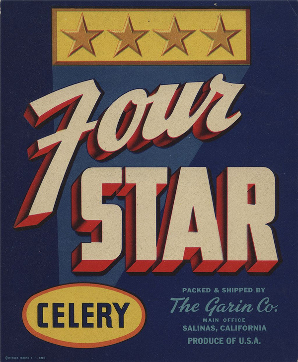 All sizes | Four Star | Flickr Photo Sharing! #script #packaging #block #vintage #3d #typography