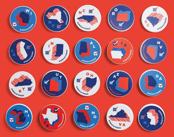 Google #IRegistered Stickers