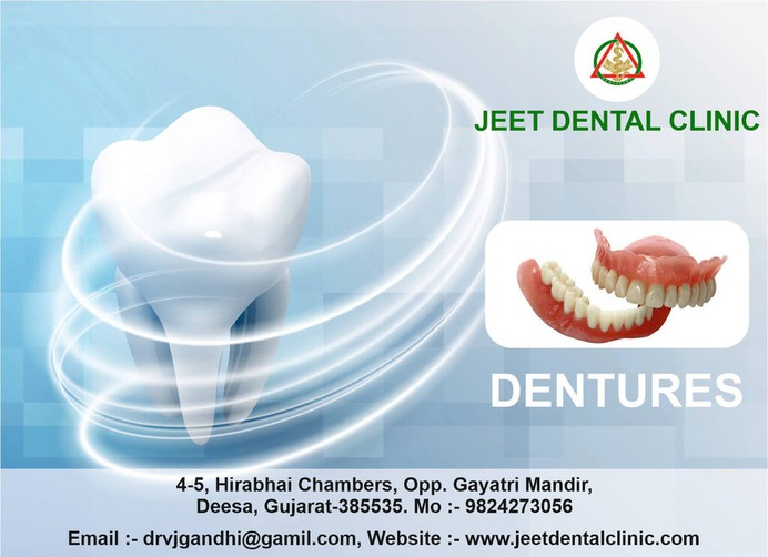Best dental clinic service in deesa If you are self-conscious about missing teeth, struggling with pronunciation or chewing difficulties, dentures are a great option. Call at +91 9824273056 or visit us at jeetdentalclinic.com to book a Appointment with us. deesa #dentures #dental #teeth #dr #Implants