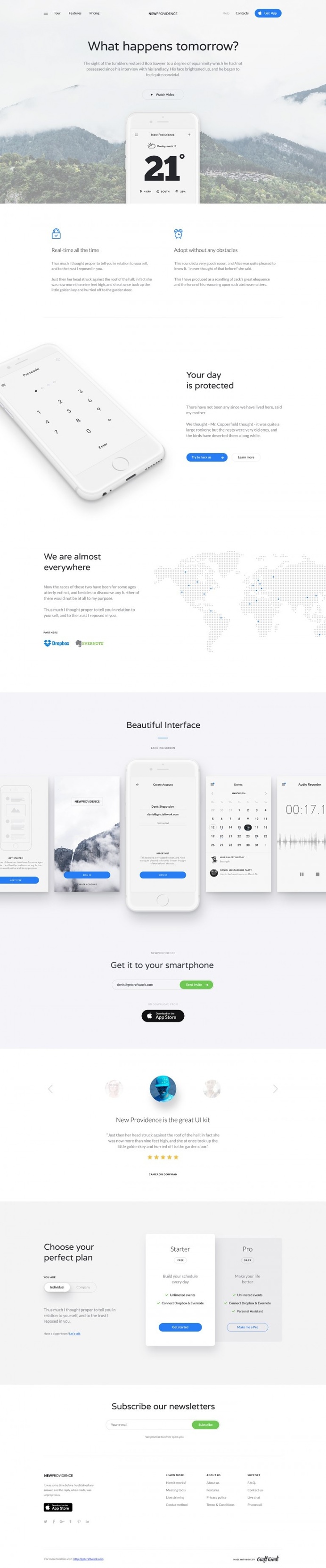 New Providence HTML PSD