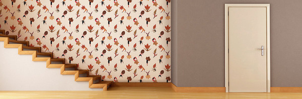 The Wallery mariadiamantes #pattern #leaf #thewallery #design #dance #dancing #illustration #wall #autumn #vinil