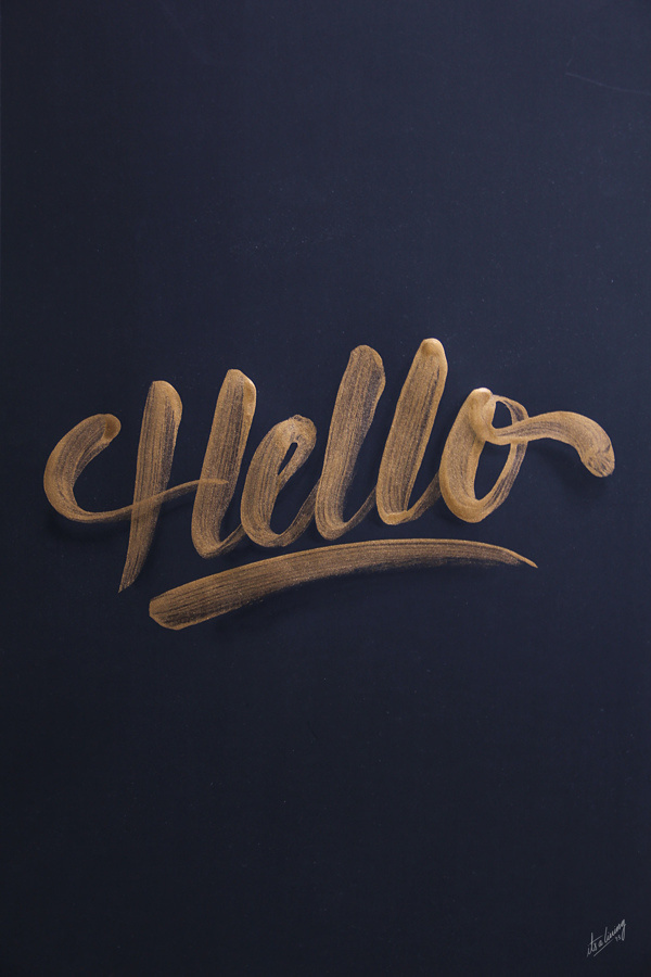 Golden lettering / collection '13 #inspiration #lettering #typography