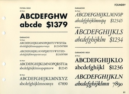 Daily Type Specimen | Another multi-font specimen page, this one... #typography