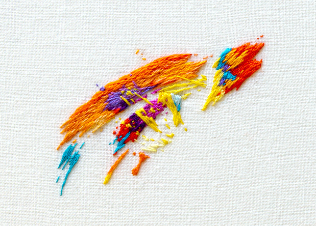 Hand-Stitched Designs by Maricor/Maricar #colorful #textile