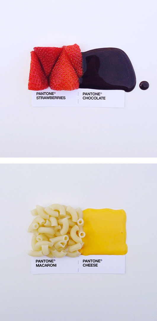 Pantone Food Pairings by David Schwen | Inspiration Grid | Design Inspiration