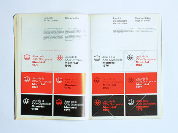 1976 Montreal Olympics Graphics Manual #1976 #guide #vintage #1970s #manual #graphics #olympics