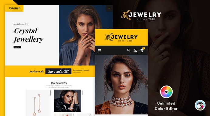 #Jewelry & #Imitation Shop – #Prestashop #Responsive #Theme | #TemplateTrip #eCommerce #Website #Design #Template