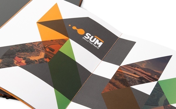 Artwork by www.o-zone.it #profile #business #energy #orange #annual #company #two #colors #report