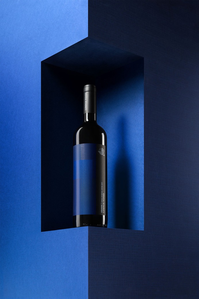 Krama Wine Design - Mindsparkle Mag Krama designed by Luminous Design Group is a delicate red blend of the indigenous variety Limnio and Merlot, from Limnos Wines. #logo #packaging #identity #branding #design #color #photography #graphic #design #gallery #blog #project #mindsparkle #mag #beautiful #portfolio #designer