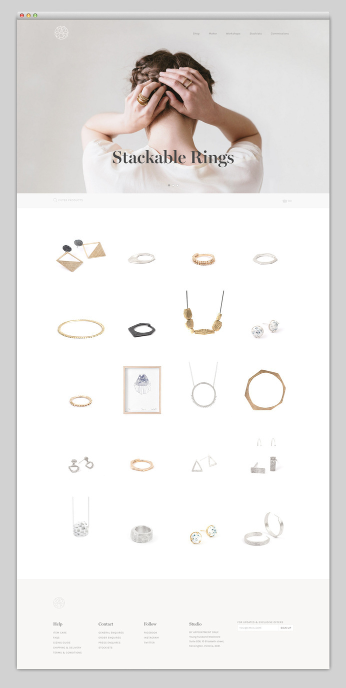Websites We Love — Showcasing The Best in Web Design #buy #agency #jewels #onlineshop #shop #portfolio #design #best #website #ui #store #jewelry #minimal #webdesign #web #typography