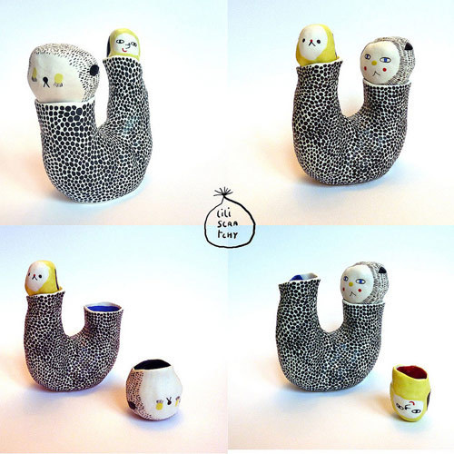 Adorable ceramic works from Lili Scratchy #scratchy #lili #ceramic #adorable