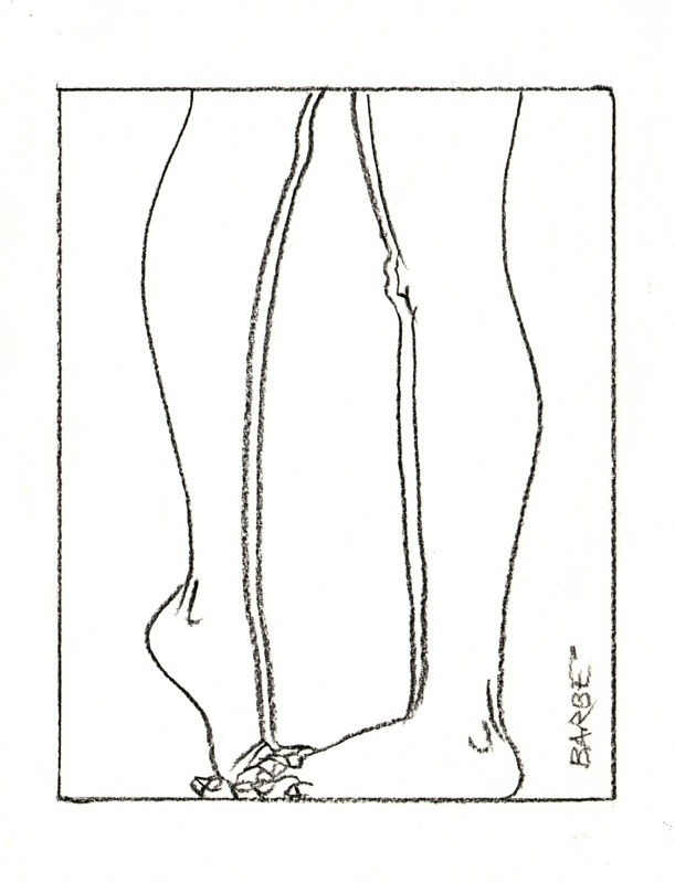 barbe illustration 5 #couple #legs #illustration #feet #kiss