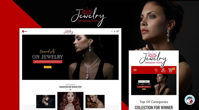 #Jewelry - #Imitation #Work - #Prestashop #Responsive #Theme | #TemplateTrip #eCommerce #Website #Design #Template