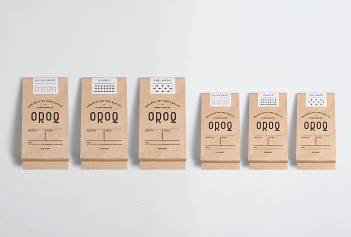 One Roaster One Quality by Plat #packaging #box #typography #bag