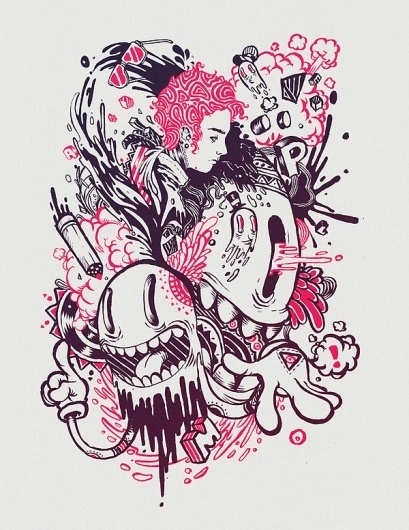 Looks like good Illustrations by Raul Urias #ink #print #illustration #poster #drawing
