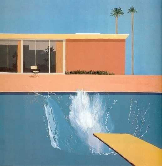 Daily Serving » Hockney_A_Bigger_Splash #hockney #bigger #painting #art #splash #david