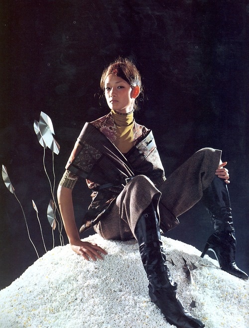 Kenzo Paris, Ai Tominaga photographed by Barton Jahncke for High Fashion Magazine October 2000 #kenzo #fashion