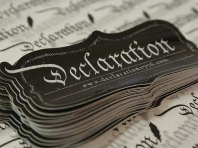 Dribbble - Declaration Sticker by Jeff Finley #blackletter #lettering