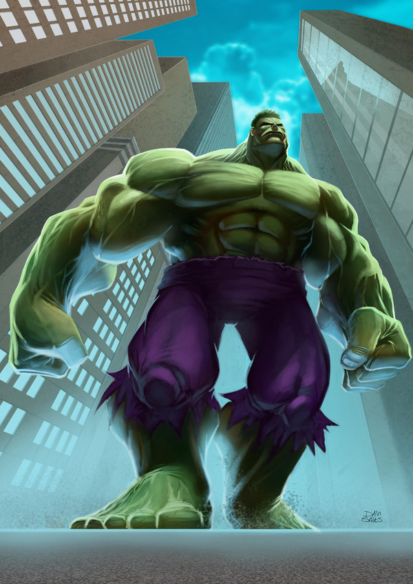 The Hulk - Davi Sales - Portfolio #hulk #smash #illustration #avengers #marvel #comics #green