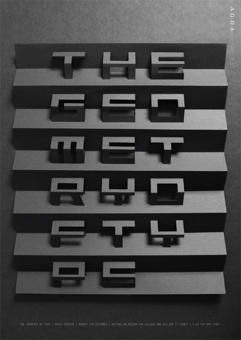 Geometry of type poster by Sam Pemberton #design #typography