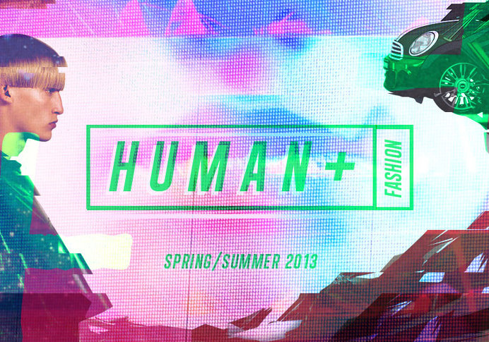 Consumer Industry Trend: Human + #flouro #branding #robot #pink #montage #glitch #logo #technology