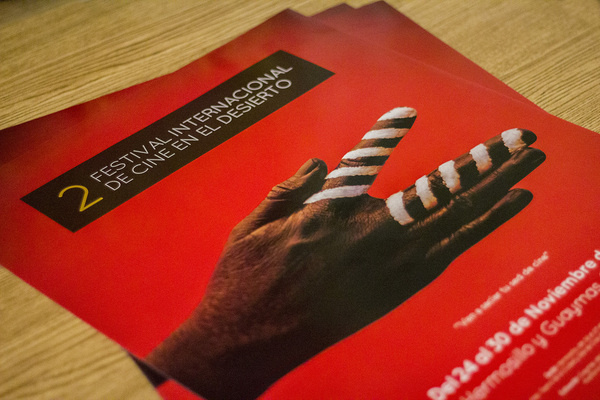 2FICD - Festival Internacional de Cine en el Desierto #logotype #movie #red #branding #2ficd #design #minimalism #simple #cine #ficd #identity #film #logo #hand #typography